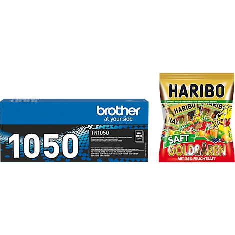 Brother Tonerkassette TN 1050 schwarz HARIBO Saft Goldbären Minis