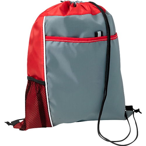 Rucksack Beutel Mondo 210D Polyester Mit Kordelzug Mit Vordertasche