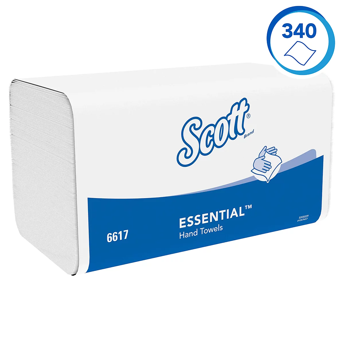 Scott Interfold Paper Towels Essential 6617 1 laags 15 pakken á 340