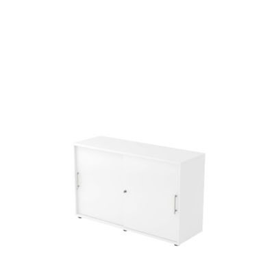 Hammerbacher Weiss Aktenschrank, Schiebetürenschrank V1752/V1753 (120 X 40 X 74.80 Cm) - Image 5