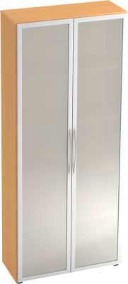 Glastürenschrank TARA - Buche-Dekor - B 800 x H 1880 mm - 5 Ordnerhöhen - Image 3