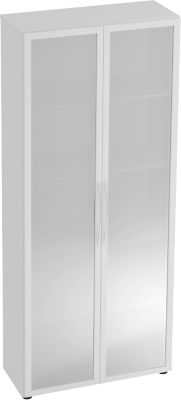 HAMMERBACHER Vitrine Buche hell/Stahl 4 Fachböden 80x34.6x188cm - Image 4