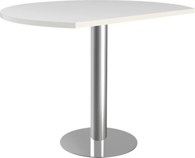 Anstelltisch Toledo höhenverstellbar ø 1000 mm weiß Säulenfuß gerundet - Image 3