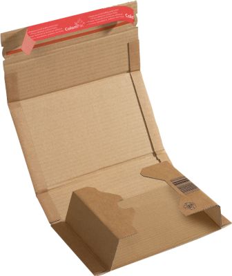 Colompac Klassische Versandverpackung Zum Wickeln 217X155x60 Mm (A5), Braun - Image 8