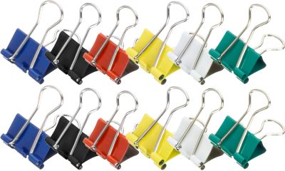 MAUL Foldback-Klemmen, 19 mm, bunt, 12 Stück - Büroklammern für Papier - Image 5