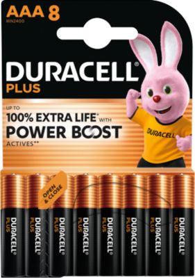 Duracell Schwarz/Gold Alkaline-Micro-Batterie Lr03, 1,5V, Plus, Power Boost, 8 Stück - Bild 8
