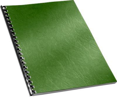 Gbc Grün Bindegerät Zubehör, Leathergrain - Karton A4 100 Stk. - Dunkel - Image 3