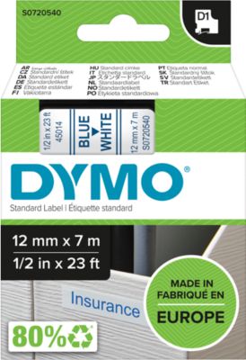 DYMO D1-Etikettenband  blau auf wei  12 mm x 7 m - Image 13