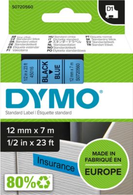Dymo Schwarz/Blau Beschriftungsband, S0720560 (1.20 Cm, Blau) - Image 16