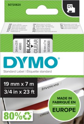 Dymo Schwarz/Transparent Original 45800 / S0720820 Directlabel-Etiketten - Image 11
