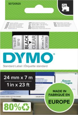Dymo Schwarz Beschriftungsband, S0720920 Standardband (2.40 Cm, Transparent) - Image 9