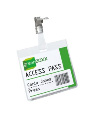 Durable Transparent Informationsschild, Namensschild Clip 90 X 60 Mm - Image 9