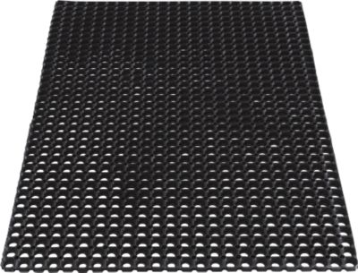 Gummi-Ringmatte schwarz 1500 x 1000 mm - Unverwüstlich für Außenbereiche - Schmutz fällt durch