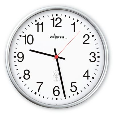 PEWETA Funkwanduhr ø 300 mm matt-silber - Bild 5