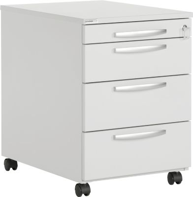 Palmberg Schwarz Anstellcontainer Standcontainer Select | 4 Schübe Ohne Griffe | Weiß - Image 3