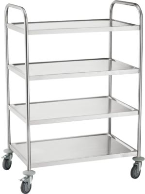 Neutral Servierwagen Edelstahl Silber 17.9 kg - Image 4