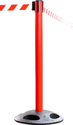 Absperrpfosten RS-Guidesystems GLA 25 - rot - Gurt rot/weiß - 2 Stück - Image 3
