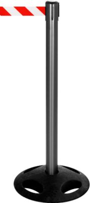 Absperrpfosten RS-Guidesystems GLA 25 schwarz/rot - 2 Stück