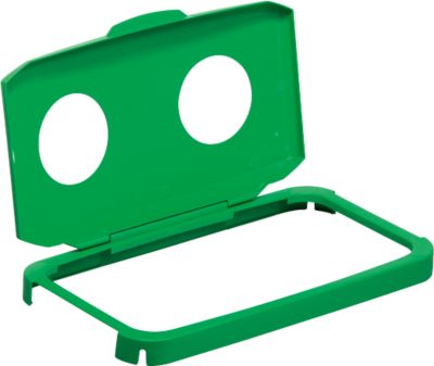 Durable Grün Klappdeckel Für Durabin 60L Rechteckig Mit 2 Öffnungen 1 St 1800501020, Abfalleimer, - Image 3