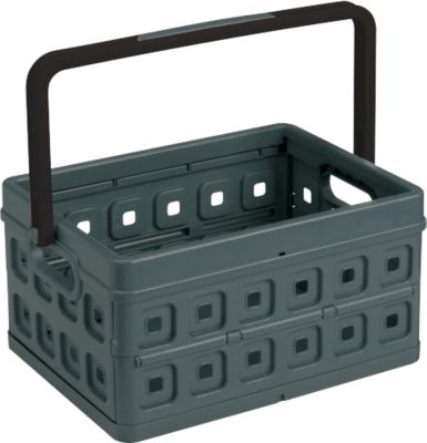 Sunware Anthrazit Klappbox Square 24 L Einkaufsbox Einkaufskorb Mit Griff - Bild 5