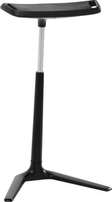bimos Stehhilfe Fin Hocker Höhenverstellbar Schwarz Polyurethan - Image 3