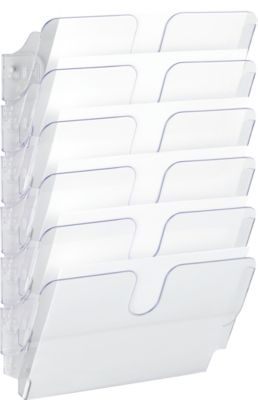 DURABLE FLEXIPLUS - Prospekthalter - Wandmontage - 6 Fächer - für A4 - transparent - Image 8