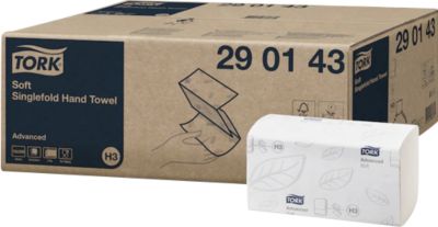 Tork Papierhandtücher Advanced H3 290143 - 2-lagig Zickzack-Faltung 15 Pack á 250 Blatt Weiß FSC® Papier - Image 4