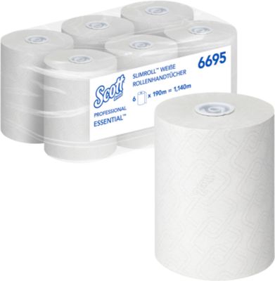Kimberly-Clark Weiss Scott Essential Slimroll Hand Towel Wht, Haushaltspapier, - Image 6