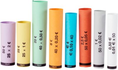 ratiotec Münzhülsen - 8 Stück - Lila/Gelb/Grün/Orange/Blau/Rot/Weiß/Grau - Image 3