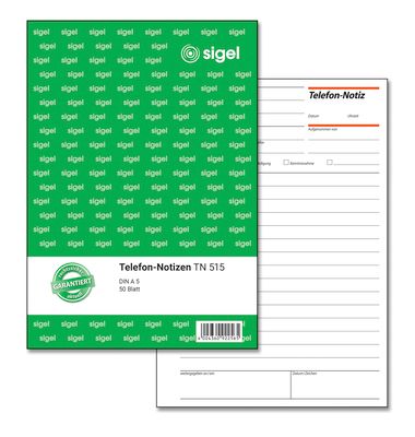 Sigel Weiss Formular, Telefon-Notizen - Image 5