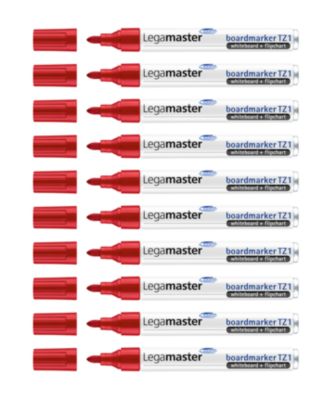 Legamaster Whiteboard-Marker Rundspitze 1,5-3,0 mm rot 10 Stk. - Bild 6