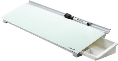Glas-Memoboard Nobo Diamond Schreibtisch magnetisch mit Organizer Weiß 60 x 460 x 150 mm - Bild 8