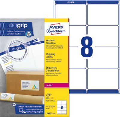 AVERY Zweckform - Universaletiketten - 2.000 Stück - 99,1 x 67,7 mm - Image 3