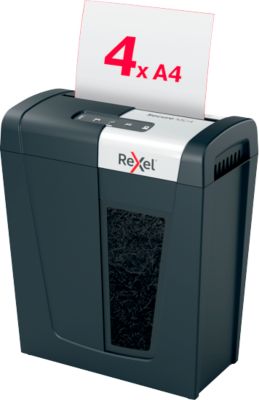 Rexel Schwarz Aktenvernichter, Secure Mc4 Whisper-Shred™ - Aktenvernichter (Microschnitt) - Bild 6