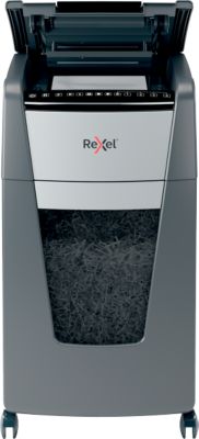 Rexel Optimum AutoFeed+ 300X Aktenvernichter - Partikelschnitt 4x25mm P-4 - 300 Blatt - 60L - Schwarz - Bild 5