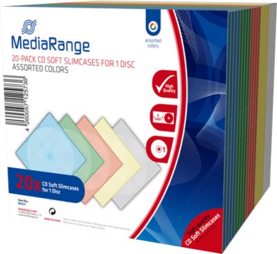 MediaRange Retail-Pack CD-Soft-Slimcase Color (5x4) - Image 4