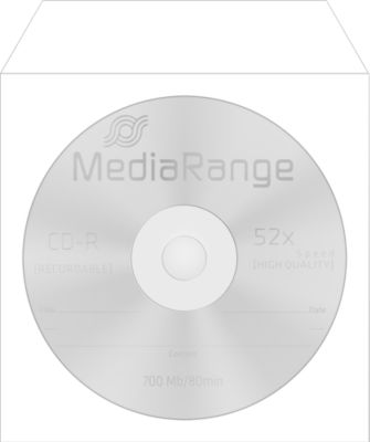 MediaRange CD-/DVD-Papierhüllen, wiederverschließbar, Sichtfenster, weiß, 50 Stück - Bild 5