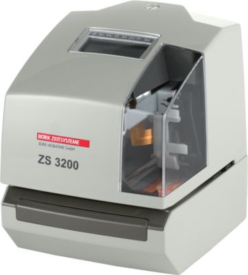 Bürk Mobatime Werkstattstempler ZS 3200 - Zeitstempler mit 3 Zeilen Textfunktion - Grau - Image 4