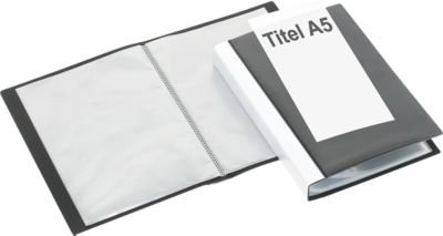 FolderSys Sichtbuch A5 20 Hüllen schwarz - Bild 2