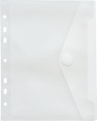 FolderSys Dokumententasche A5 - Klettverschluss - Abheftrand - 0.20 mm Stärke - farblos - Bild 3