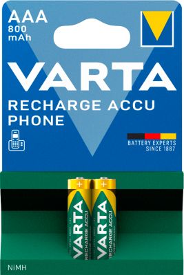 Varta Akku Phone Micro AAA 800mAh NiMH 1.2V 2 Stück - Akkus VARTA PHONE T 398 Micro AAA, f. Analoge/digitale Telefone, 2 Stück - Image 15
