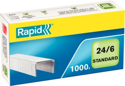 Rapid Heftklammern 24/6 Standard, Verzinkt, 1.000 Stück - Bild 6