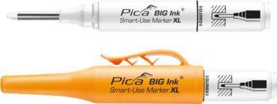 Pica BIG Ink Marker XL Permanentmarker - Spezial-Schreibspitze - wisch- & wasserfest - Weiß - Bild 3