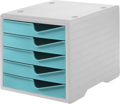 Styro Grau Dokumentenablage, Schubladenbox Styroswingbox Aqua Din C4 Mit 5 Schubladen (C4) - Bild 4