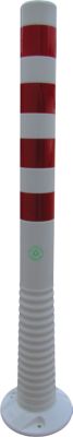 Sperrpfosten Temka Flexipfosten - TPE, selbstaufrichtend, retroreflektierend, H 1000 mm, weiß/rot - Image 4