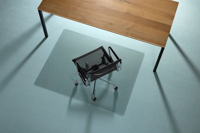 Schreibtischstuhl Unterlage ECO GRIP SOLID, transparent, 1100 x 1200 mm, für Teppichböden, Ankernoppen, rutschfest, schwer entflammbar - Image 12