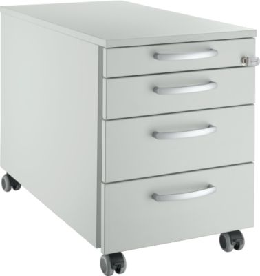Schäfer Shop Select Rollcontainer 1233, 3 Schübe & 1 Utensilienauszug, abschließbar