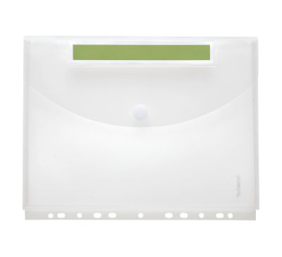 Foldersys Transparent Mappe, 10 Dokumententaschen Index Din A4 Genarbt 0,20 Mm (A4) - Bild 4