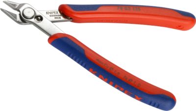 Knipex Electronic Super-Knips 78 03 125 Diagonal Pliers - 125 mm - Steel - Blue, Red Handles - Image 10