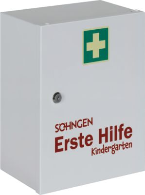 Soehngen Verbandschrank Kindergarten Kinder bis 6 Jahre abschließbar DIN 13157 weiß L 302 x B 140 x H 362 mm - Image 5